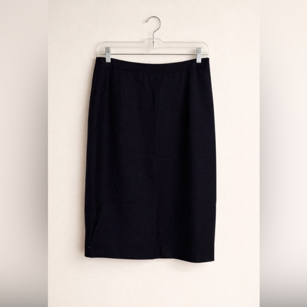 Vintage Burberry Pencil Skirt Made in Italy Black Classic 90s Designer